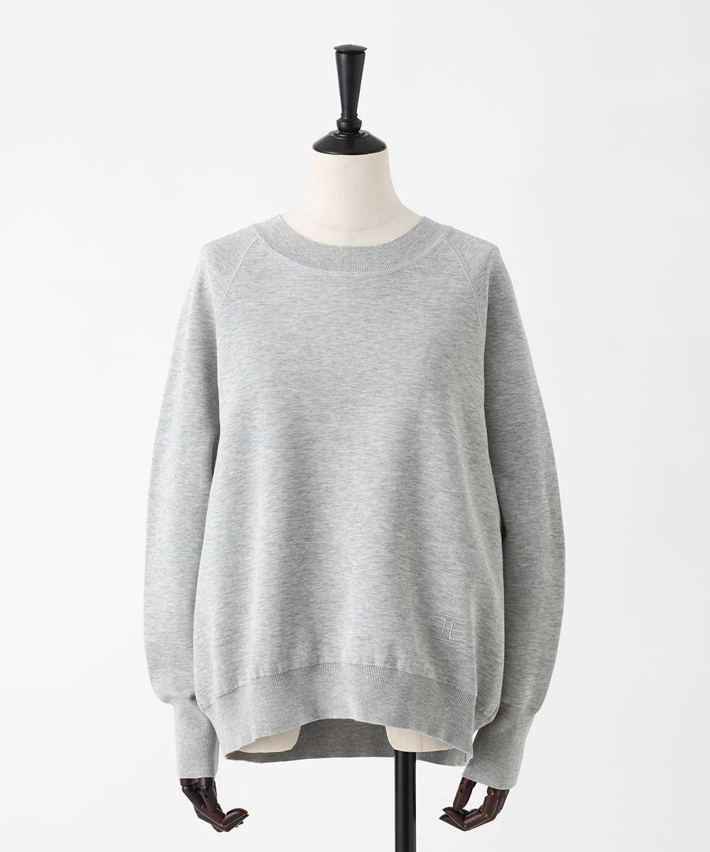 EAUVIRE ニットスウェット グレー
