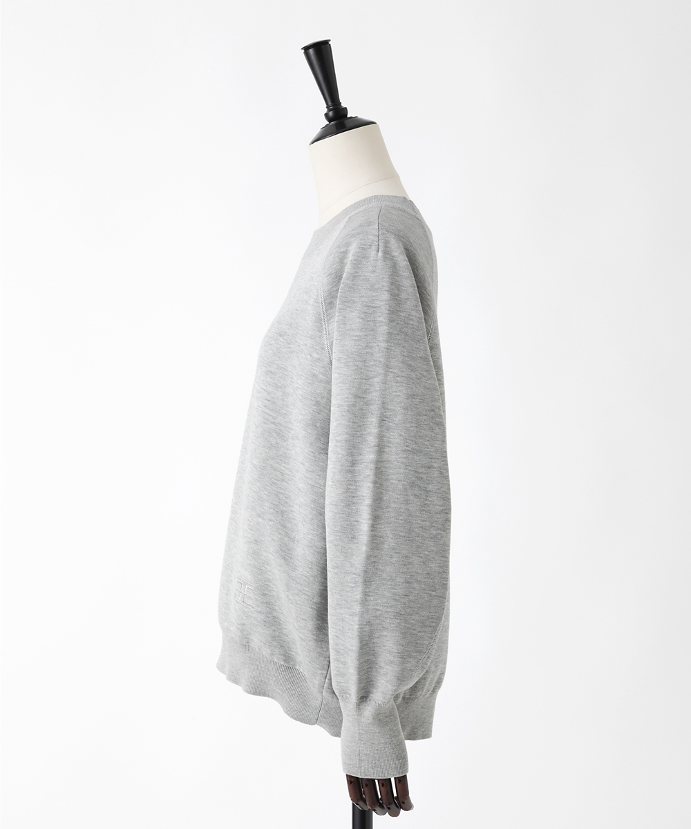 EAUVIRE ニットスウェット グレー