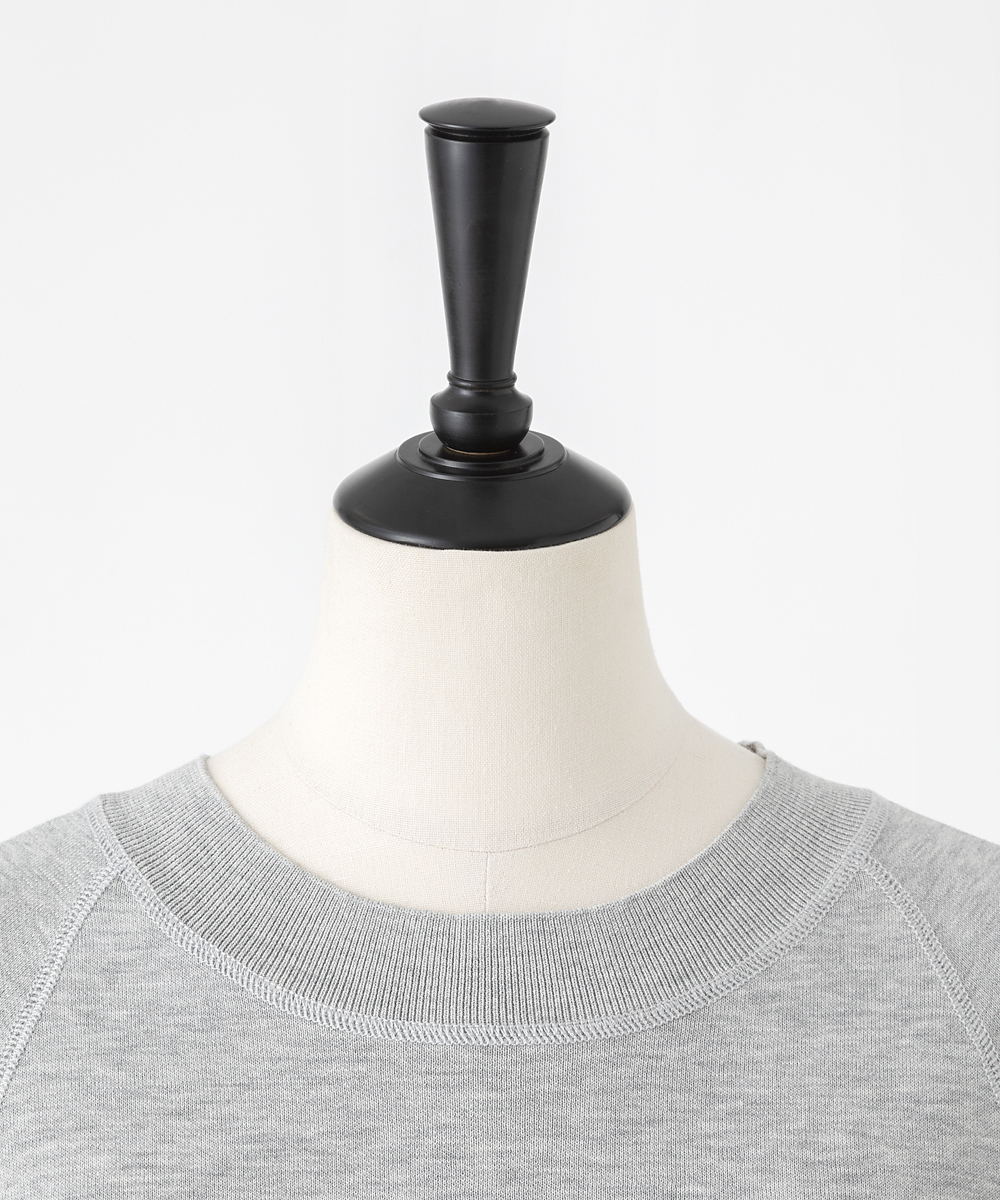 EAUVIRE ニットスウェット グレー