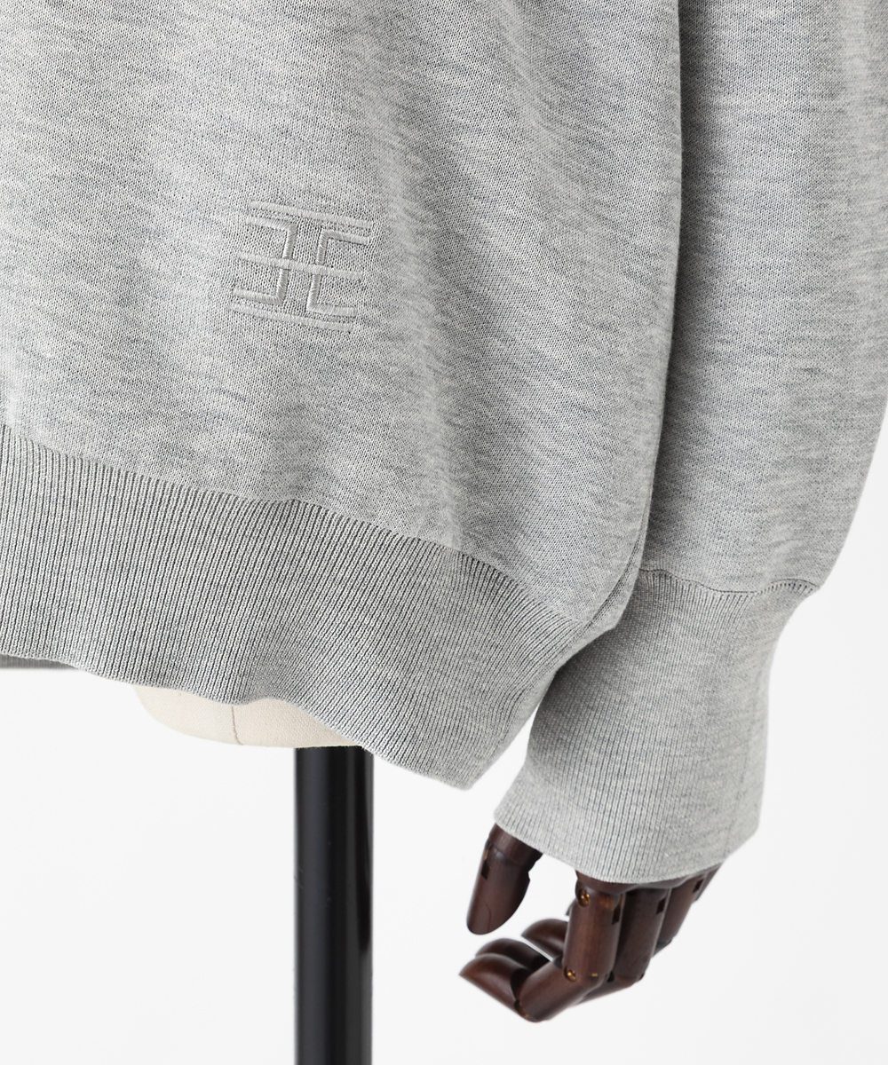 EAUVIRE ニットスウェット グレー