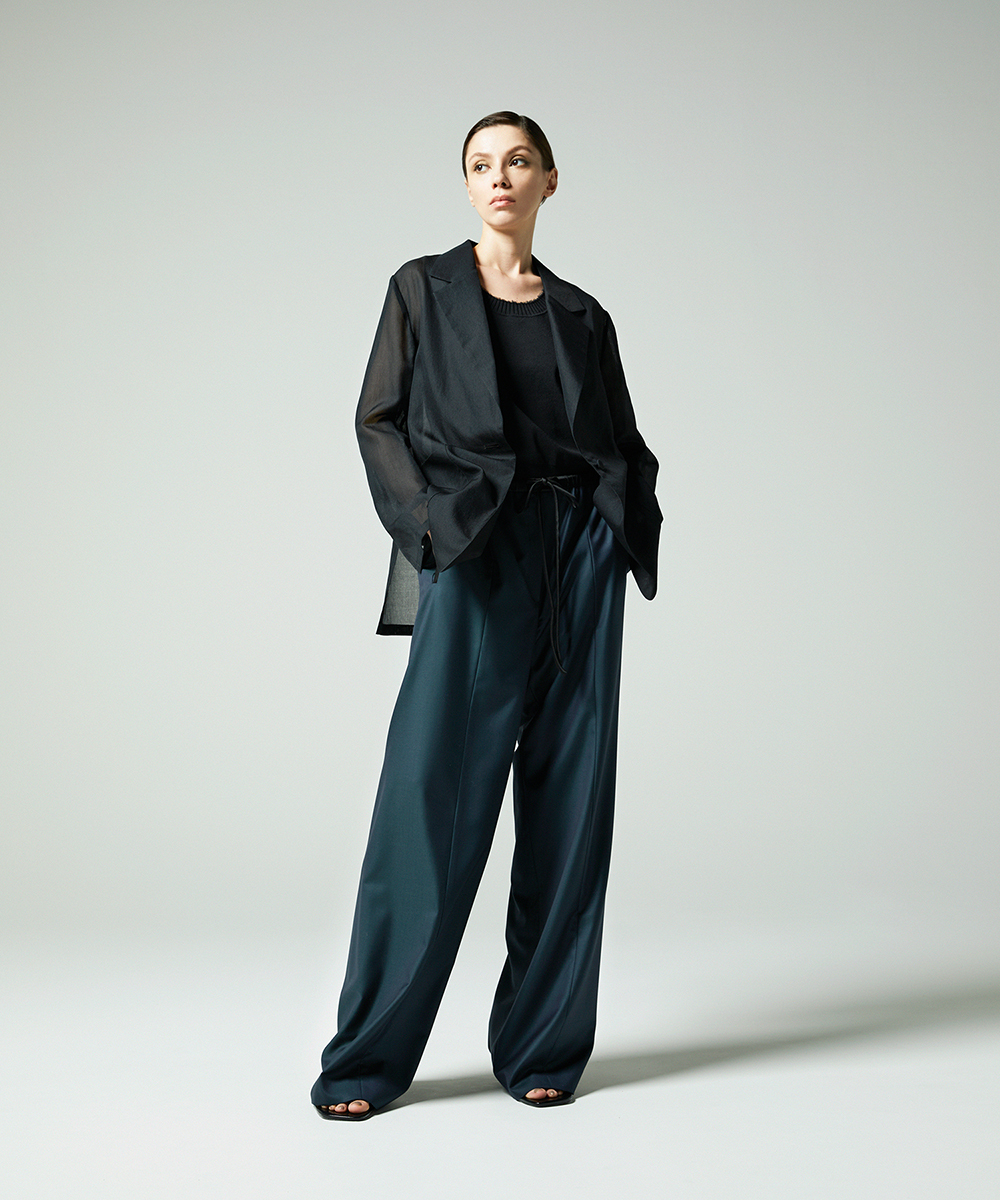 EAUVIRE コットンリネンニットタンク ホワイト