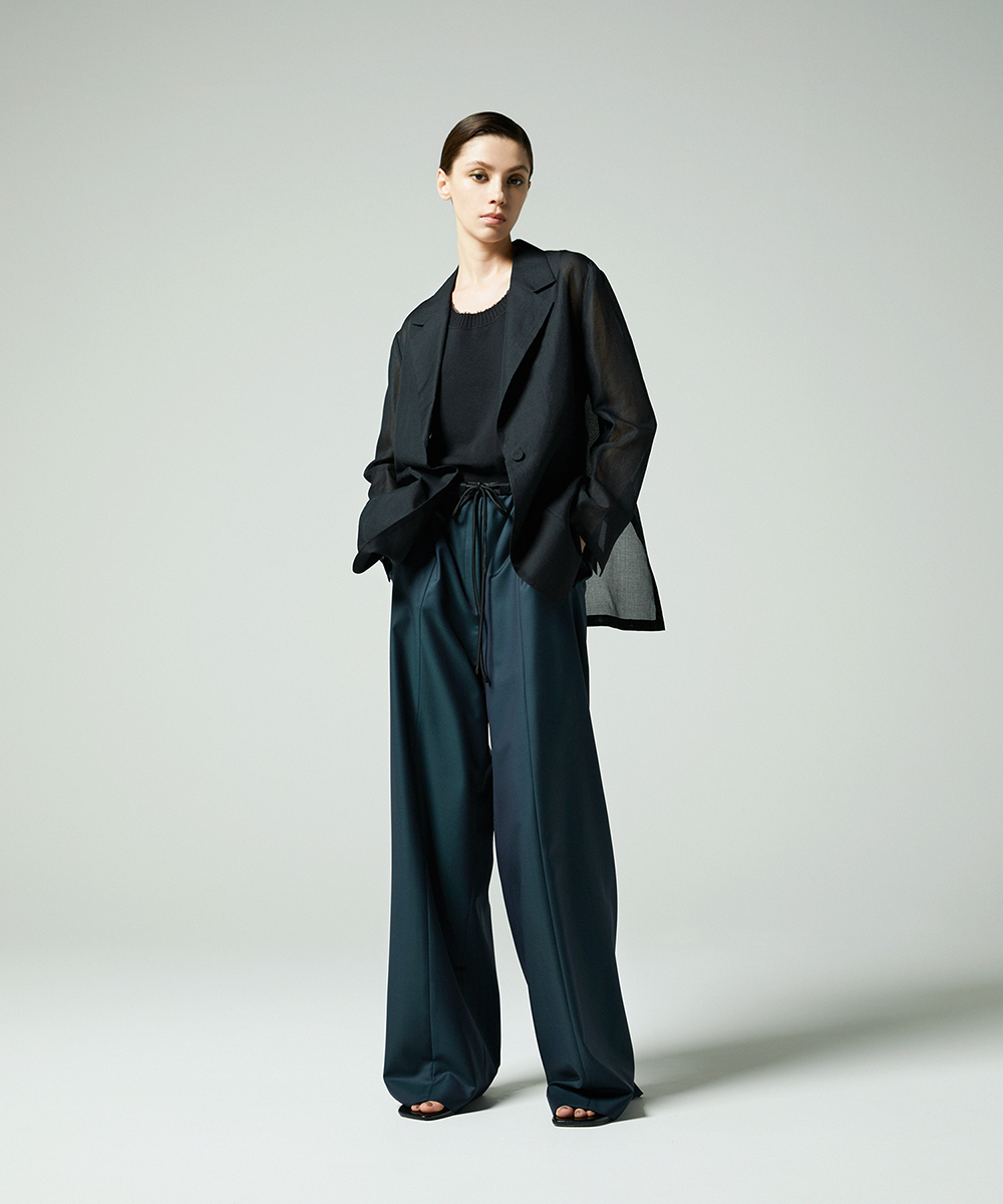 EAUVIRE コットンリネンニットタンク ホワイト