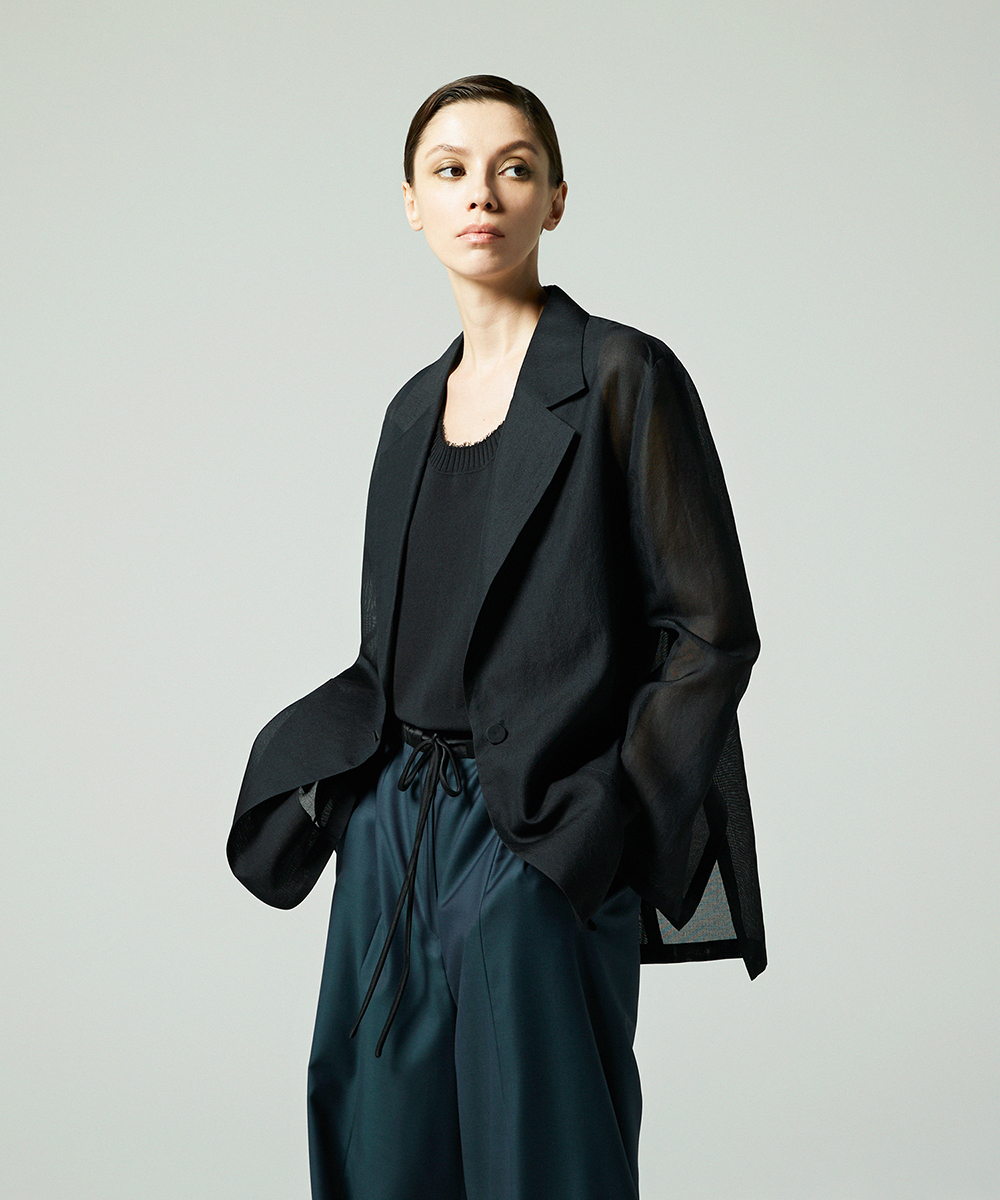 EAUVIRE コットンリネンニットタンク ホワイト