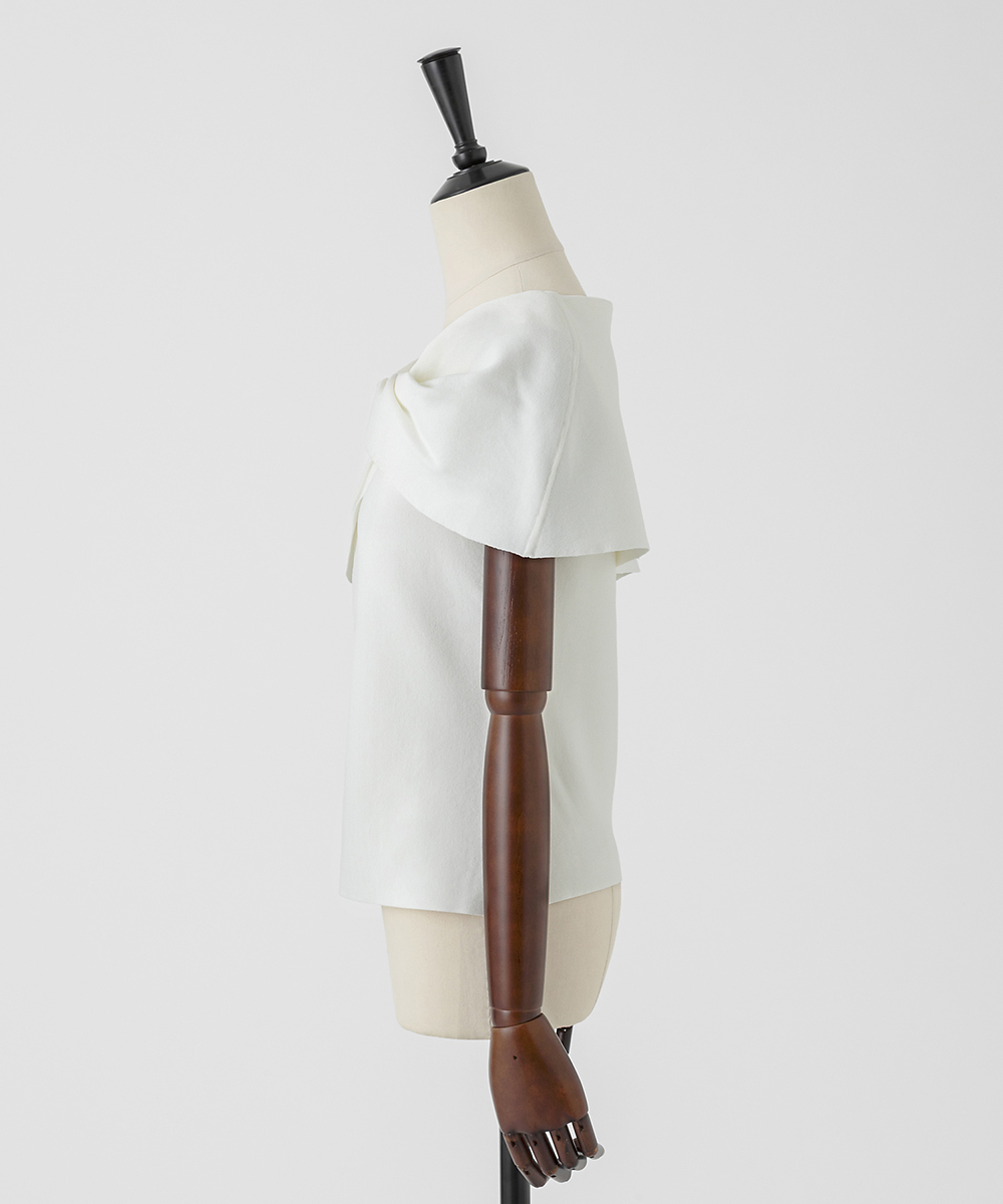 EAUVIRE ツイストケーププルオーバー ブラック