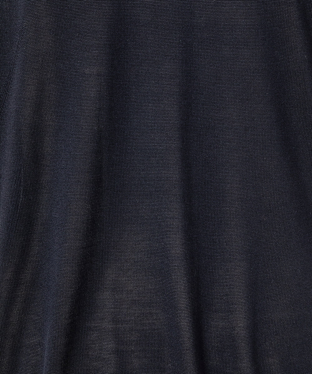 EAUVIRE フィラメントシルクVネックプルオーバー イエロー