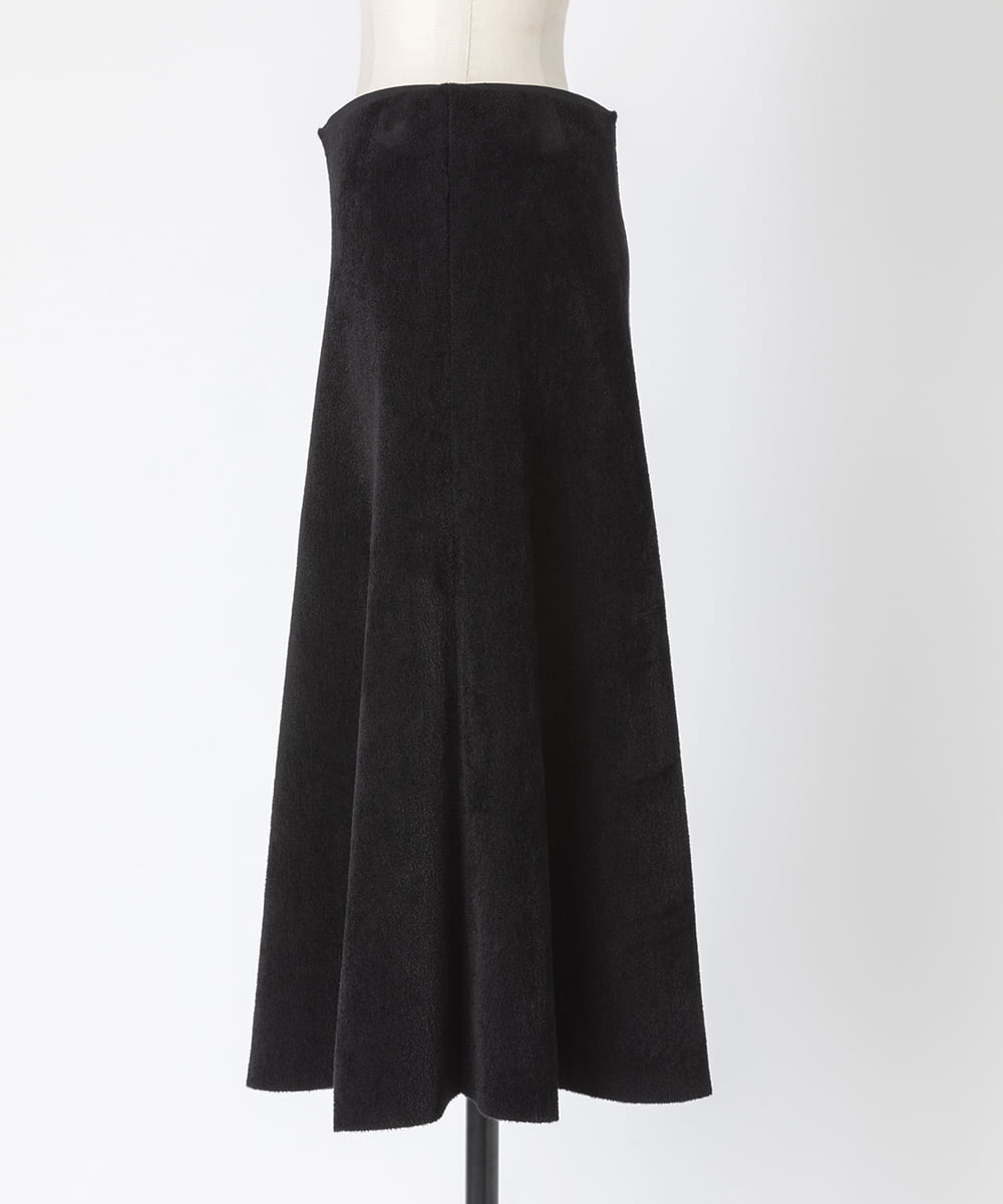 EAUVIRE フレアスカート ブラック