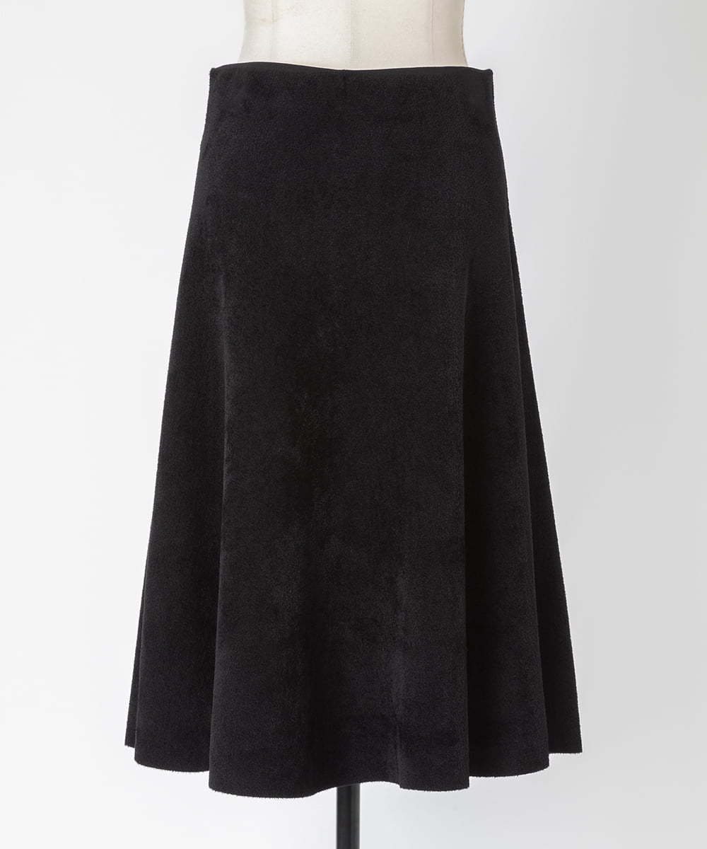 EAUVIRE フレアスカート ブラック