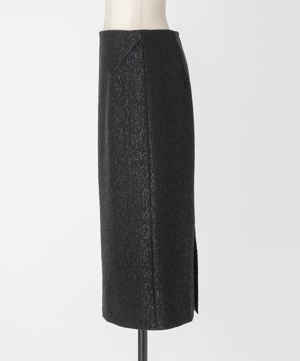 EAUVIRE ストレートスカート ブラック