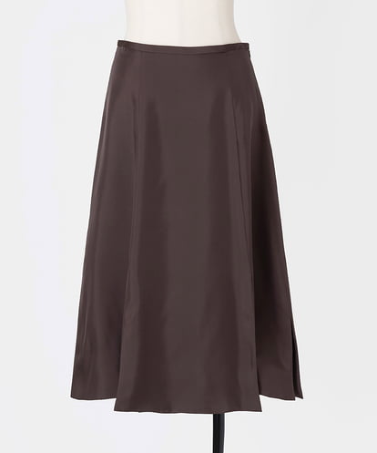 EAUVIRE マルチベンツフレアスカート ブラウン