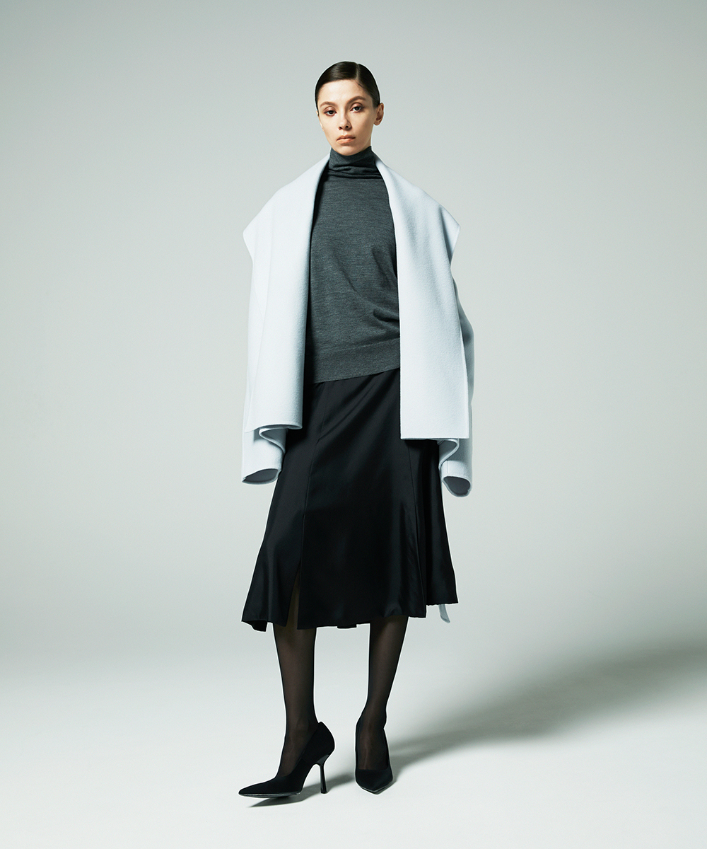 EAUVIRE マルチベンツフレアスカート ブラウン