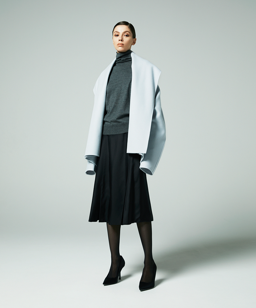 EAUVIRE マルチベンツフレアスカート ブラウン