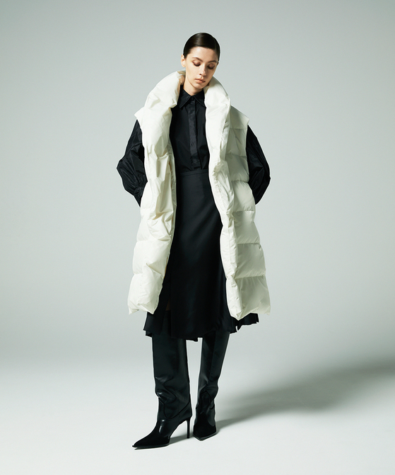 EAUVIRE マルチベンツフレアスカート ブラウン