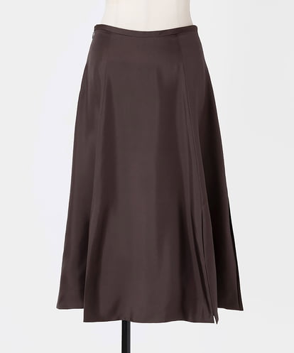 EAUVIRE マルチベンツフレアスカート ブラウン