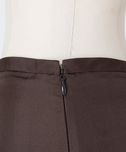 EAUVIRE マルチベンツフレアスカート ブラウン