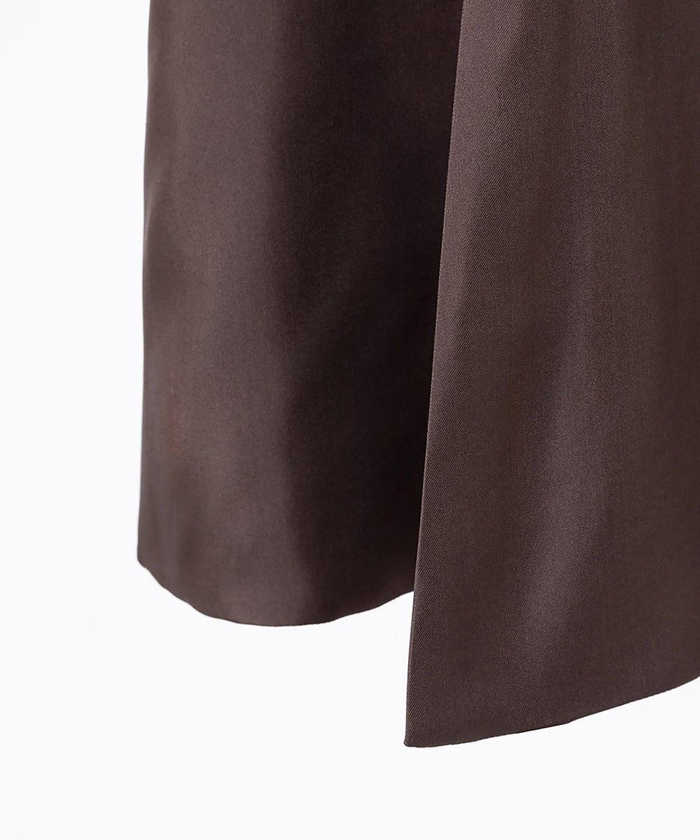 EAUVIRE マルチベンツフレアスカート ブラウン