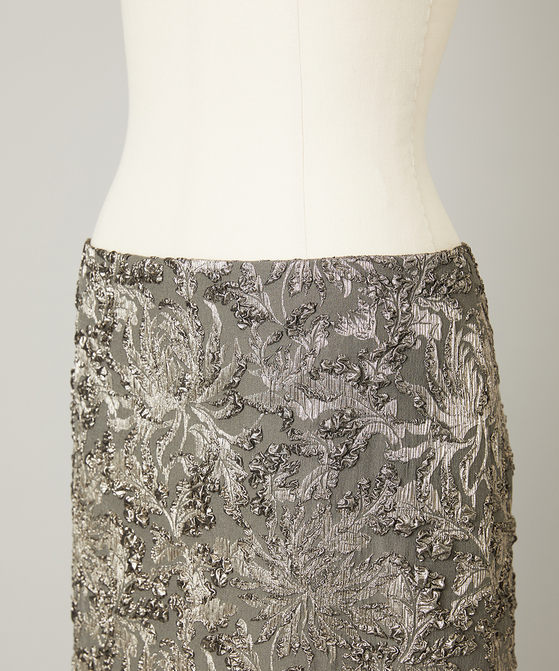 EAUVIRE ジャカードスカート グレー