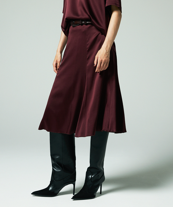 ウォッシャブルシルクスカート
