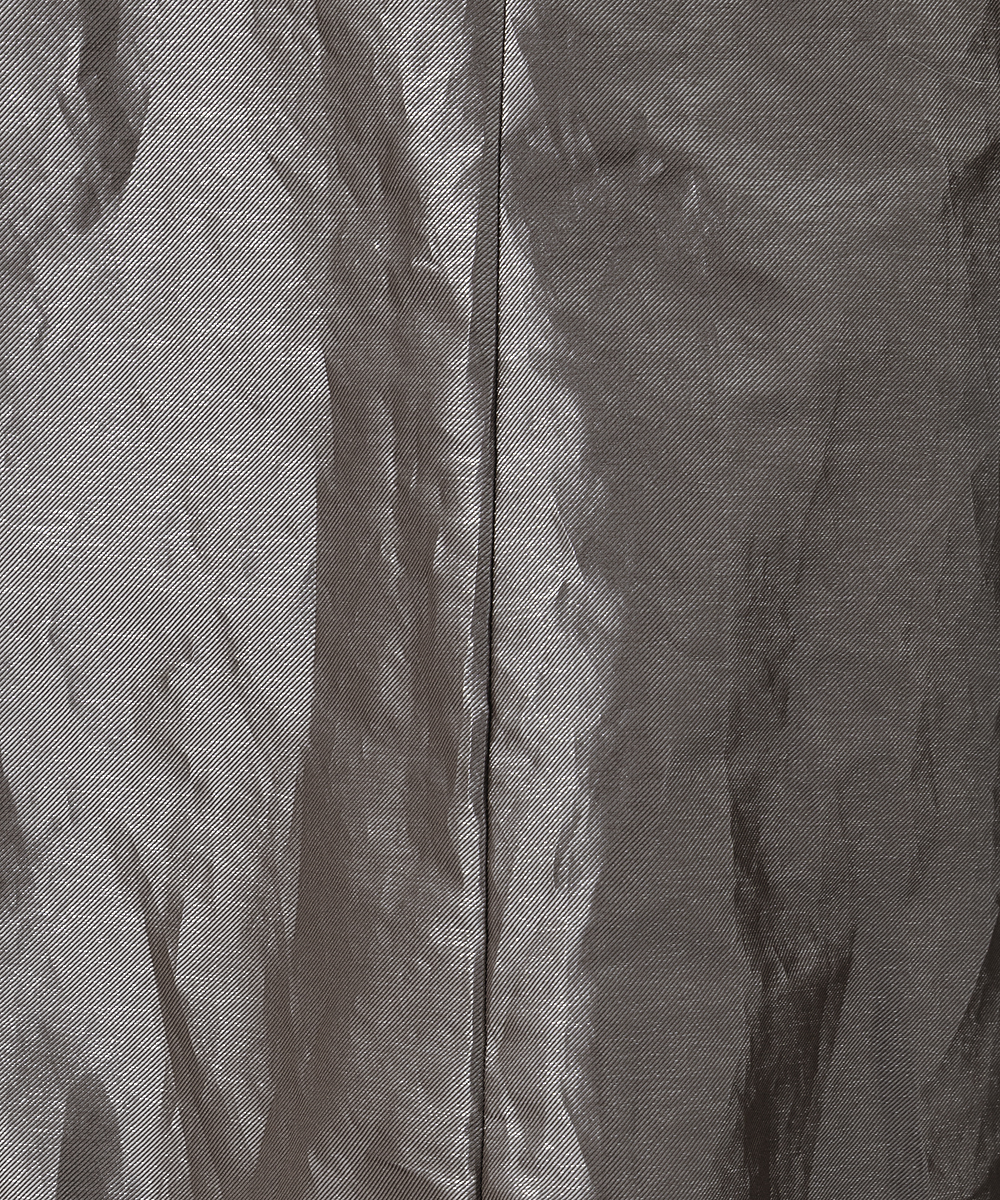 EAUVIRE シャイニーバックフレアスカート ブラウン