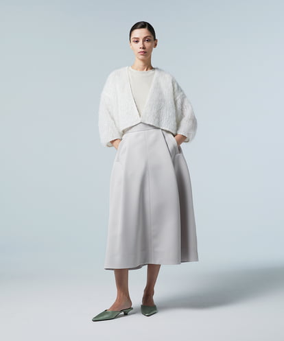 EAUVIRE ラウンドフォルムスカート ブラック