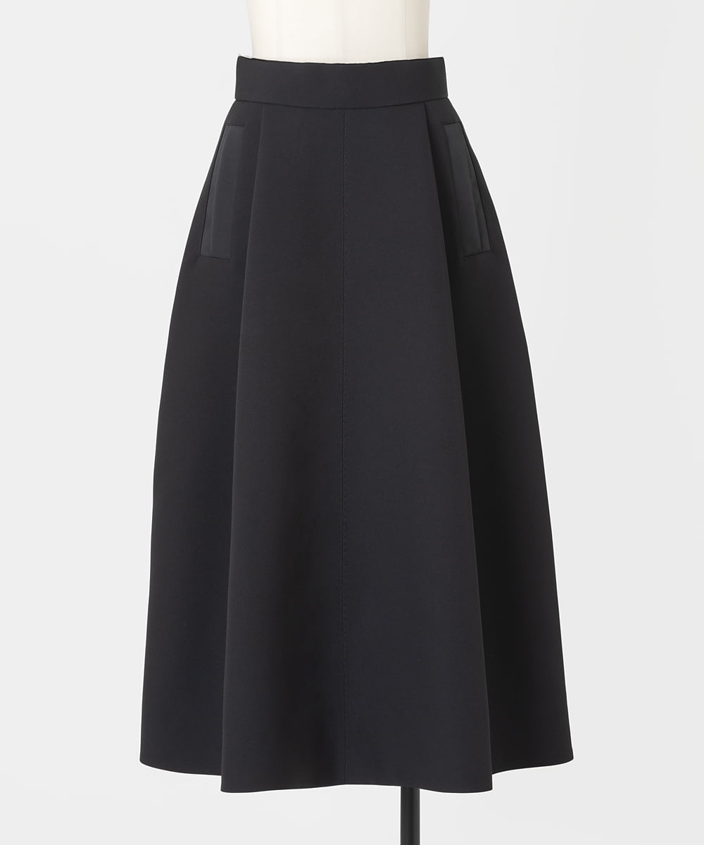 EAUVIRE ラウンドフォルムスカート ブラック