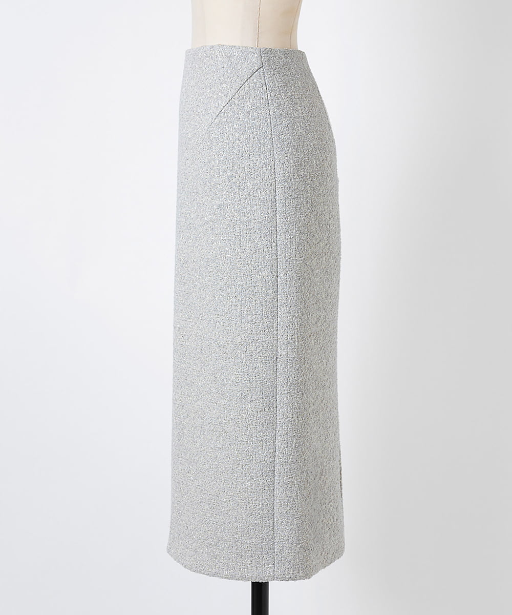 EAUVIRE ストレートスカート ライトグレー