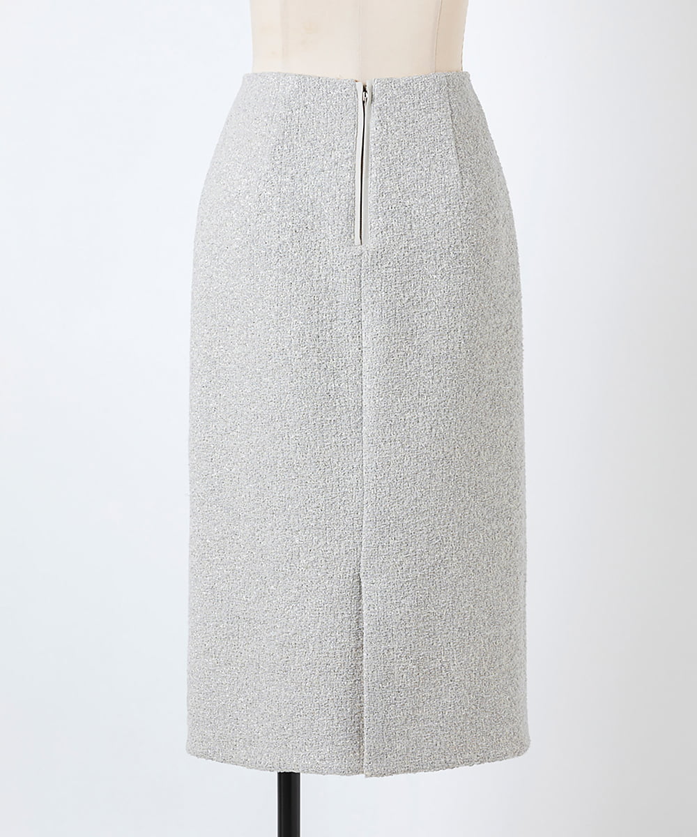 EAUVIRE ストレートスカート ライトグレー