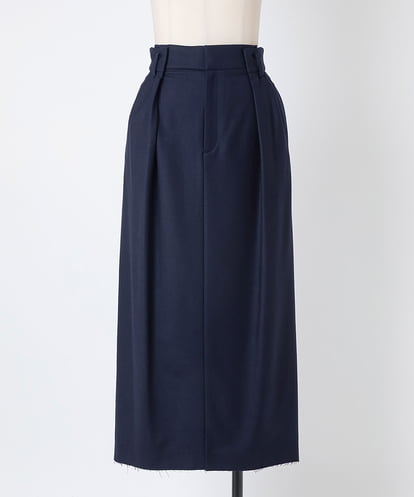 EAUVIRE トラウザー風ストレートスカート ネイビー