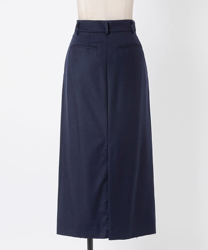 EAUVIRE トラウザー風ストレートスカート ネイビー
