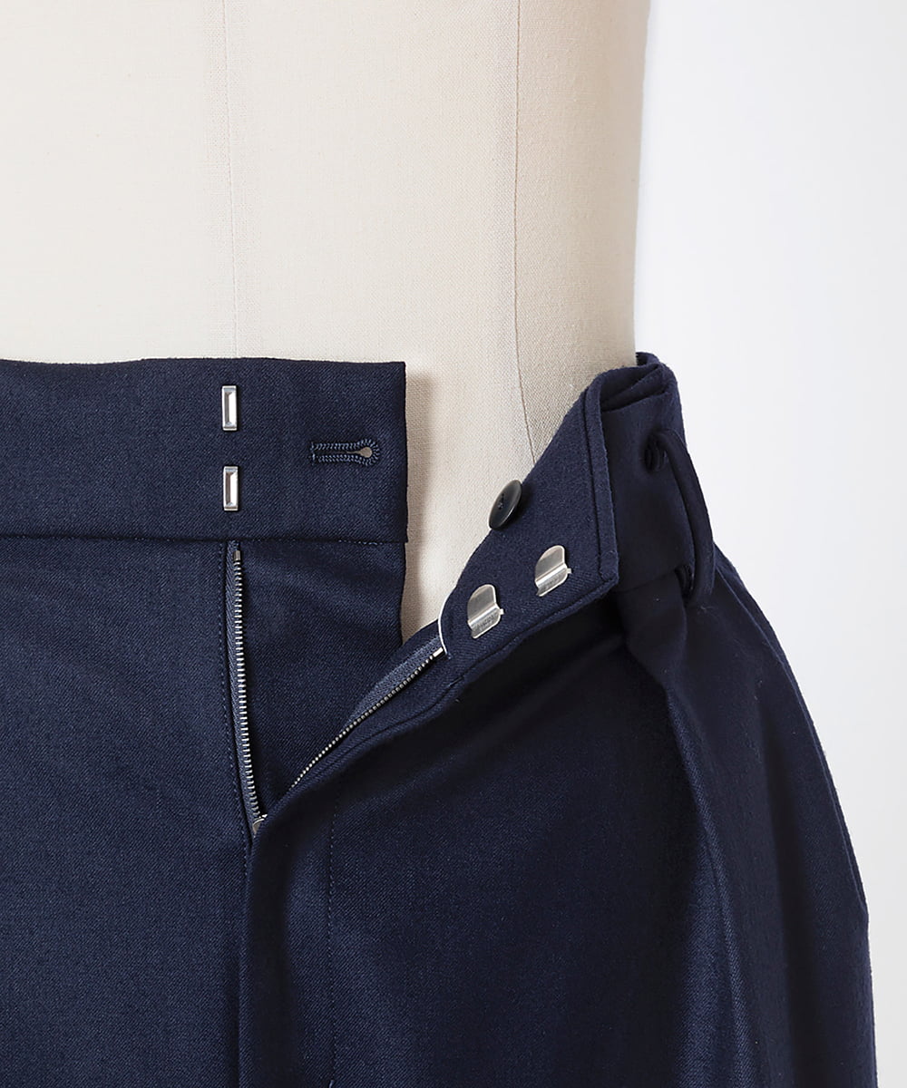 EAUVIRE トラウザー風ストレートスカート ネイビー