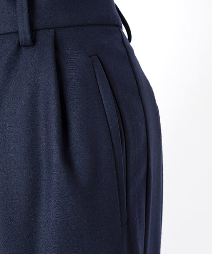 EAUVIRE トラウザー風ストレートスカート ネイビー