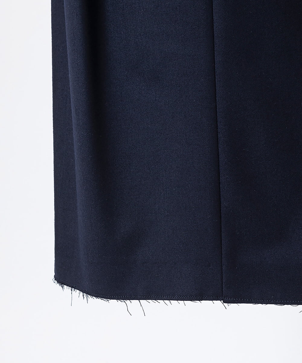 EAUVIRE トラウザー風ストレートスカート ネイビー