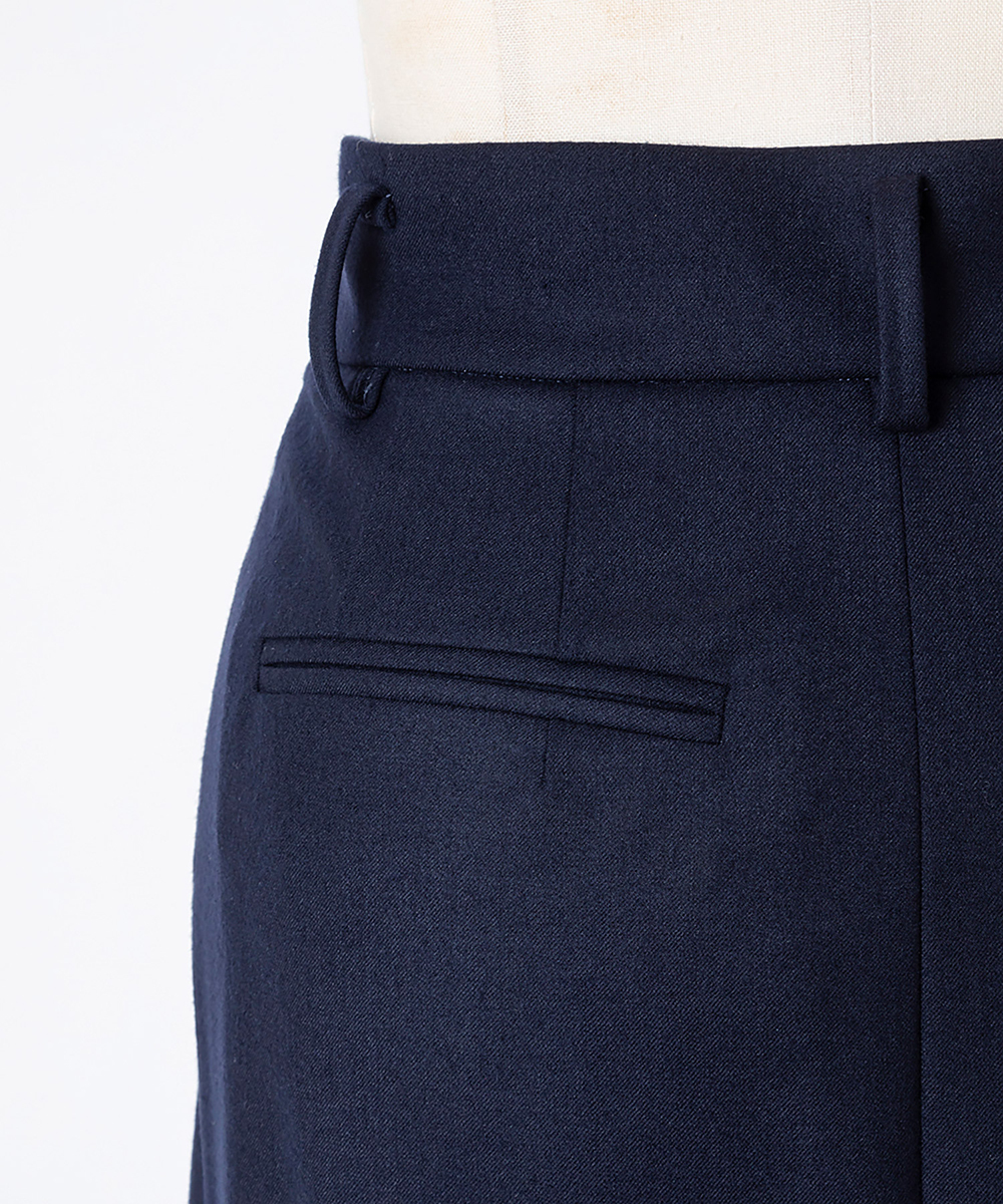 EAUVIRE トラウザー風ストレートスカート ネイビー