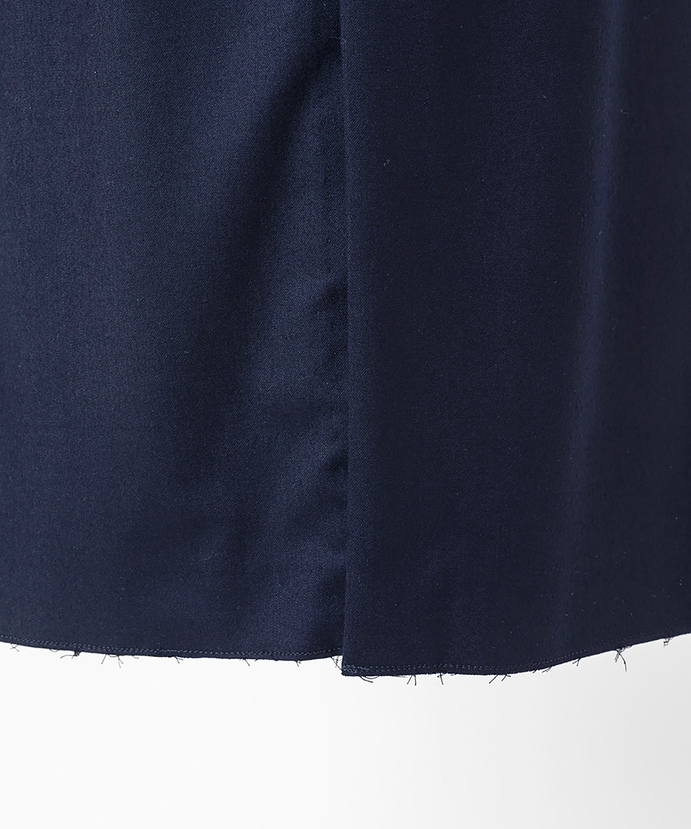 EAUVIRE トラウザー風ストレートスカート ネイビー