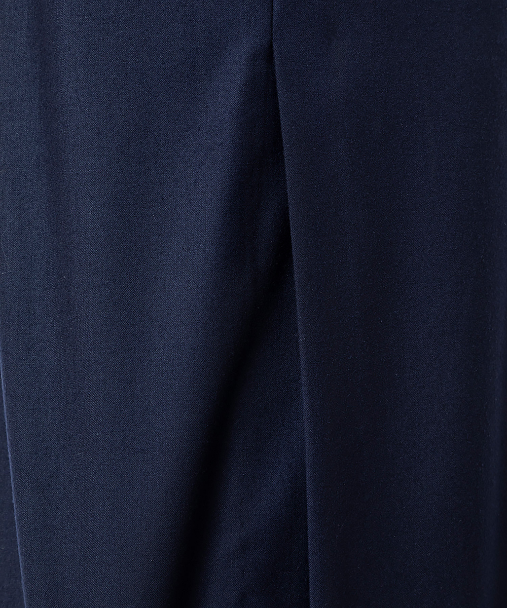 EAUVIRE トラウザー風ストレートスカート ネイビー