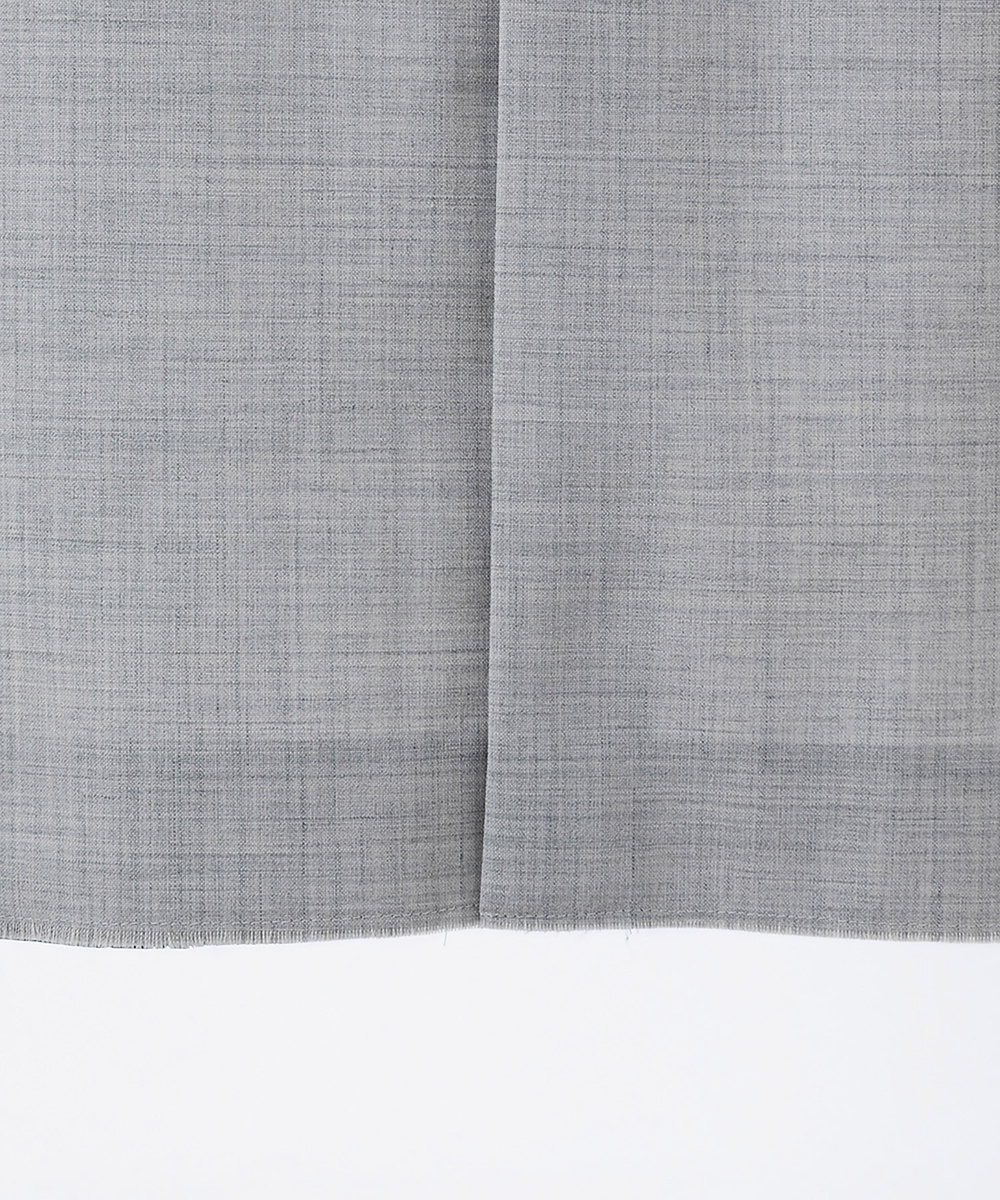 EAUVIRE ソフトプリーツロングスカート ライトグレー