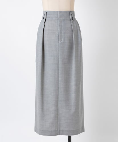EAUVIRE トラウザー風ストレートスカート ライトグレー