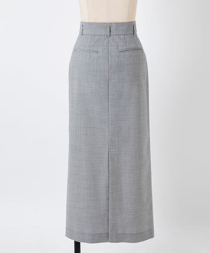 EAUVIRE トラウザー風ストレートスカート ライトグレー