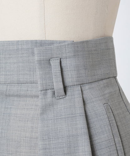 EAUVIRE トラウザー風ストレートスカート ライトグレー