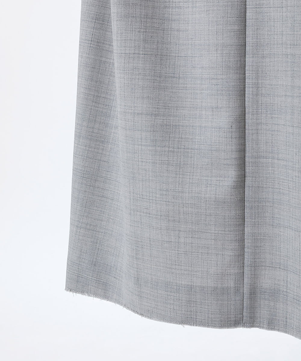 EAUVIRE トラウザー風ストレートスカート ライトグレー