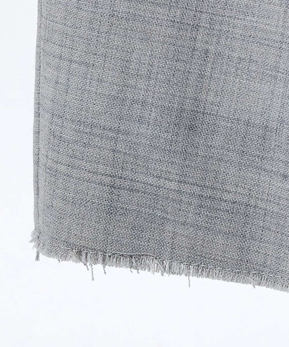 EAUVIRE トラウザー風ストレートスカート ライトグレー