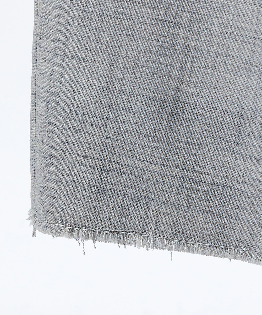 EAUVIRE トラウザー風ストレートスカート ライトグレー