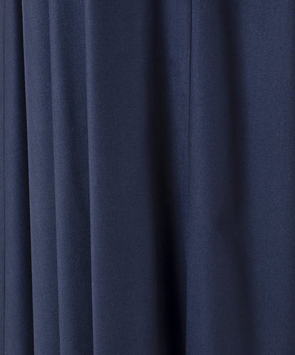 EAUVIRE ソフトプリーツロングスカート ネイビー