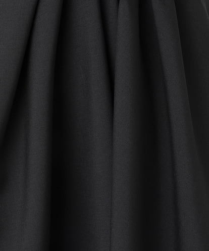 EAUVIRE サイドプリーツスカート ブラック