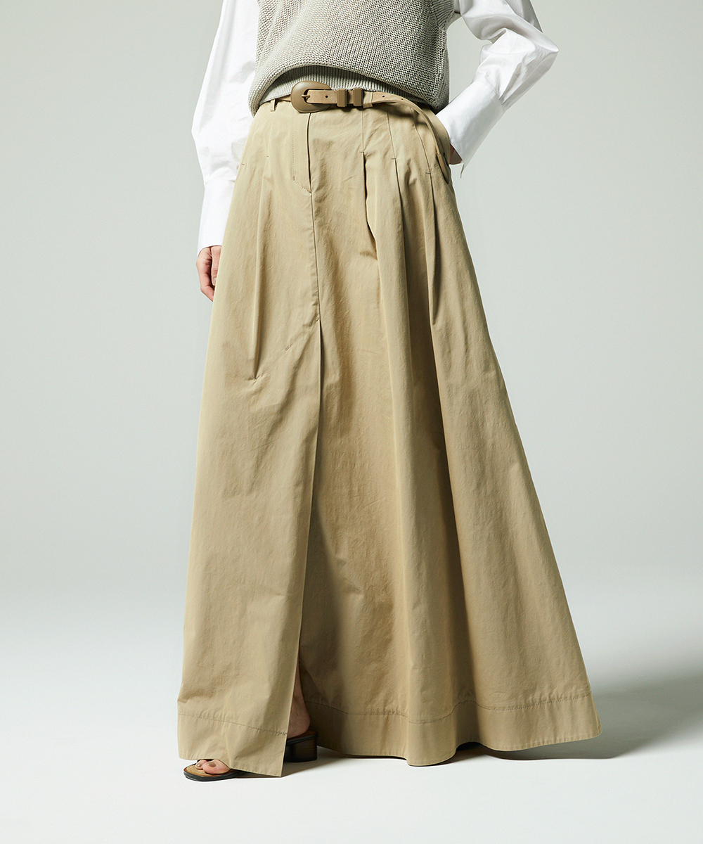 ワイドタックロングスカート
