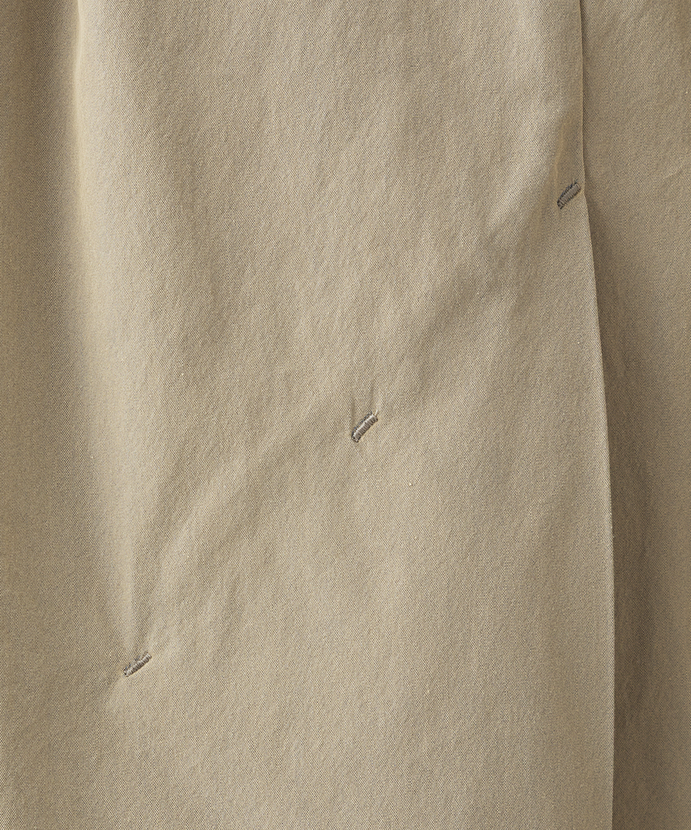 EAUVIRE ワイドタックロングスカート ベージュ