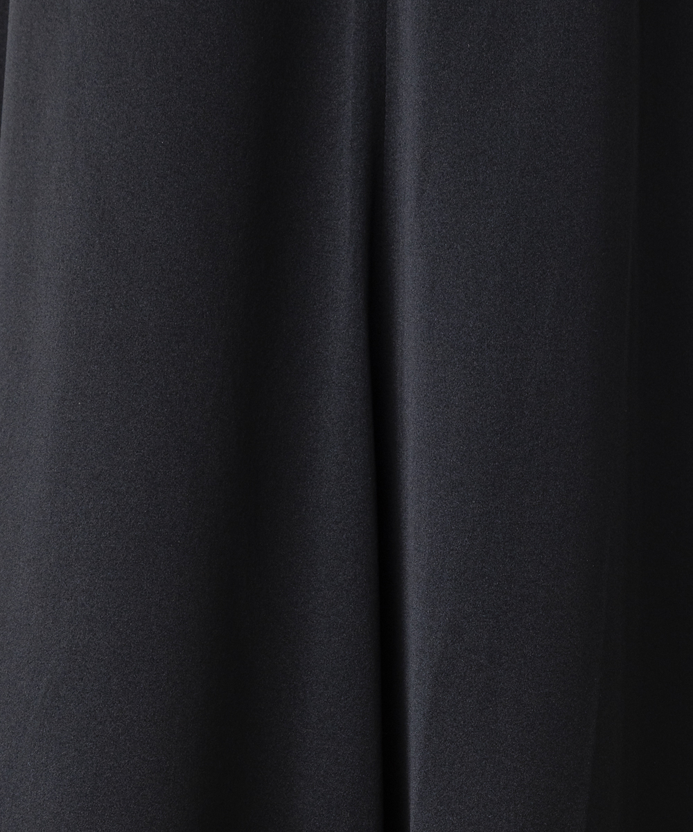 EAUVIRE シルクスカート キャメル