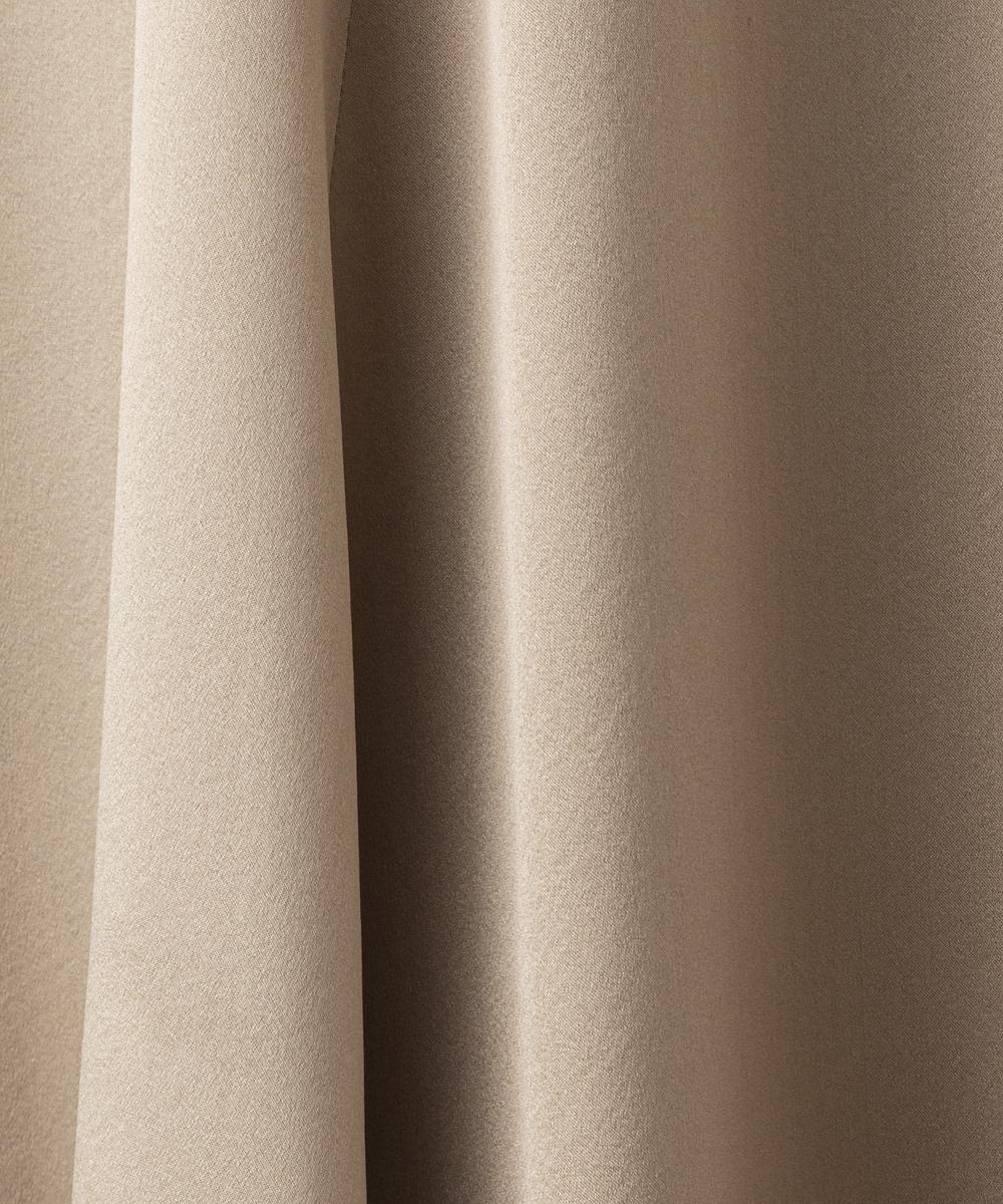 EAUVIRE シルクスカート キャメル