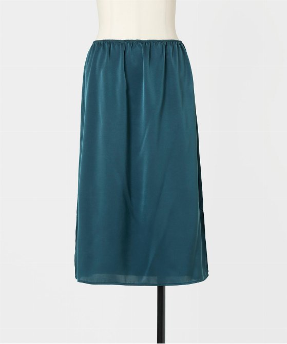 EAUVIRE ランダムプリーツエアリースカート ブラック