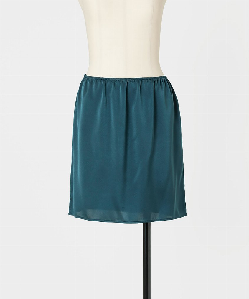 EAUVIRE ランダムプリーツエアリースカート ブラック