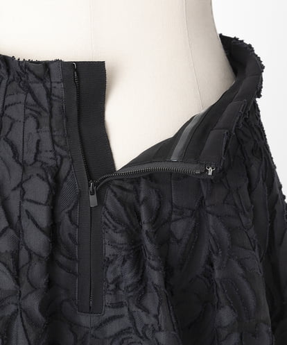 EAUVIRE ボリュームタックスカート ブラック